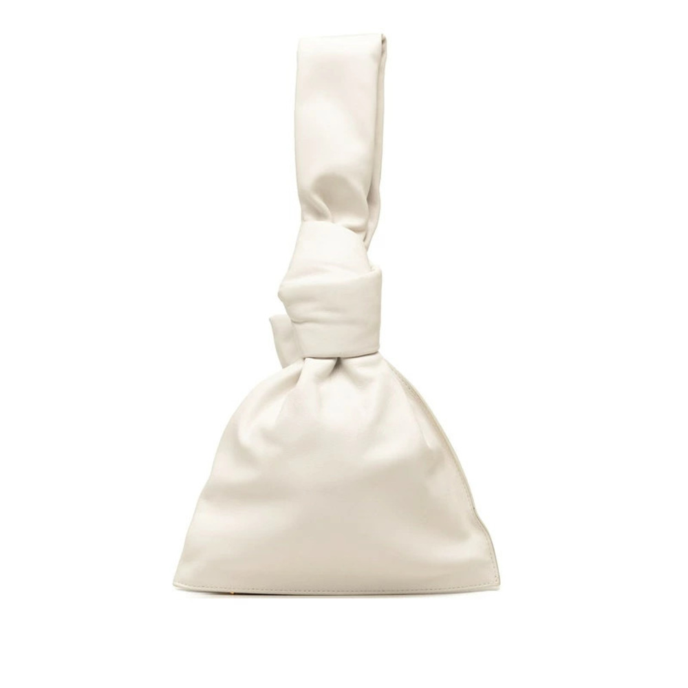 Bottega Veneta The Twist Handbag White Leather Bottega Veneta